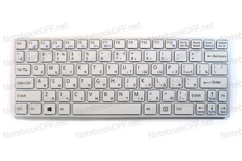 Клавиатура для ноутбука Sony SVE11 Series (silver frame) фото №1